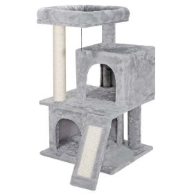 Cat Tree House Scratching Post with Ramp