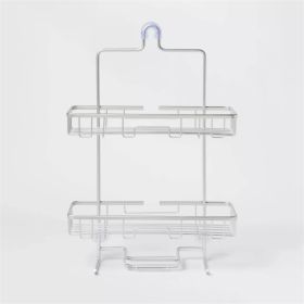 Wide Rustproof Shower Caddy with Lock Top Aluminum