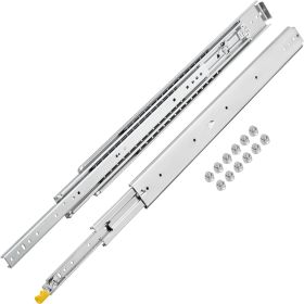 VEVOR Heavy Duty Drawer Slides 60" Length, Locking Drawer Slides 500lbs Load Capacity Long Full Extension Drawer Slide 1 Pair Side Mount Ball Bearing