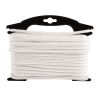 Hyper Tough Item ND850-HT, Nylon Blend Diamond Braid Rope, White, 1/4" x 50', 1 Each