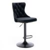 Furniture,Swivel Velvet Barstools Adjusatble Seat Height from 25-33 Inch,17.7 inch base, Modern Upholstered Bar Stools with Backs Comfortable Tufted f