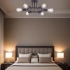 6 Light Modern Sputnik Lights Semi Flush Mount Ceiling Light Oil-Rubbed Bronze Finished