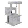 Cat Tree House Scratching Post with Ramp