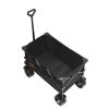 VEVOR Collapsible Folding Wagon, 113 L Beach Wagon Cart with All-Terrain Wheels, Heavy Duty Folding Wagon Cart Max 250 lbs with Drink Holders, Sports