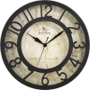 FirsTime & Co. Bronze Raised Number Wall Clock, Traditional, Analog, 8 x 2 x 8 in