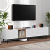 Modern TV Stand for 80'' TV with 3 Doors, Media Console Table, Entertainment Center with Large Storage Cabinet for Living Room, Bedroom