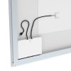 32x40 inch LED Bathroom Vanity Mirror Wall Mounted Adjustable White/Warm/Natural Lights Anti-Fog Touch Switch with Memory Modern Smart Large Bathroom