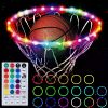 1pc LED Basketball Hoop Light, Remote Control Waterproof Basketball Rim Lights With 17 Colors 7 Lighting Modes, Super Bright Goal Accessories For Kids