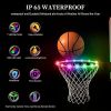 1pc LED Basketball Hoop Light, Remote Control Waterproof Basketball Rim Lights With 17 Colors 7 Lighting Modes, Super Bright Goal Accessories For Kids