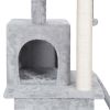 Cat Tree House Scratching Post with Ramp