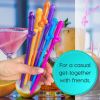 10Pcs Drink Straw for Adults Bridal Shower Birthday Party Wedding Favor Decor Juice Drinking Straws Home Kitchen Bar Garden Supplies Reusable Plastic